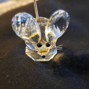 Swarovski Crystal Vintage Mouse Wire Whiskers 2.5" Excellent